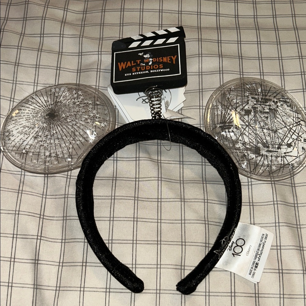 Disney Black and Silver Mickey Mouse Ears Headband